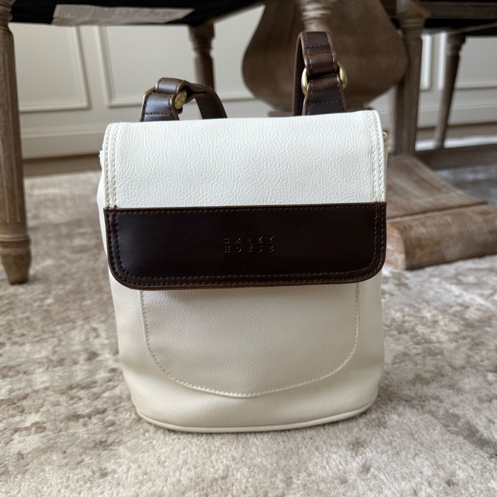 Liz Claiborne Vintage Crazy Horse Leather Handbag